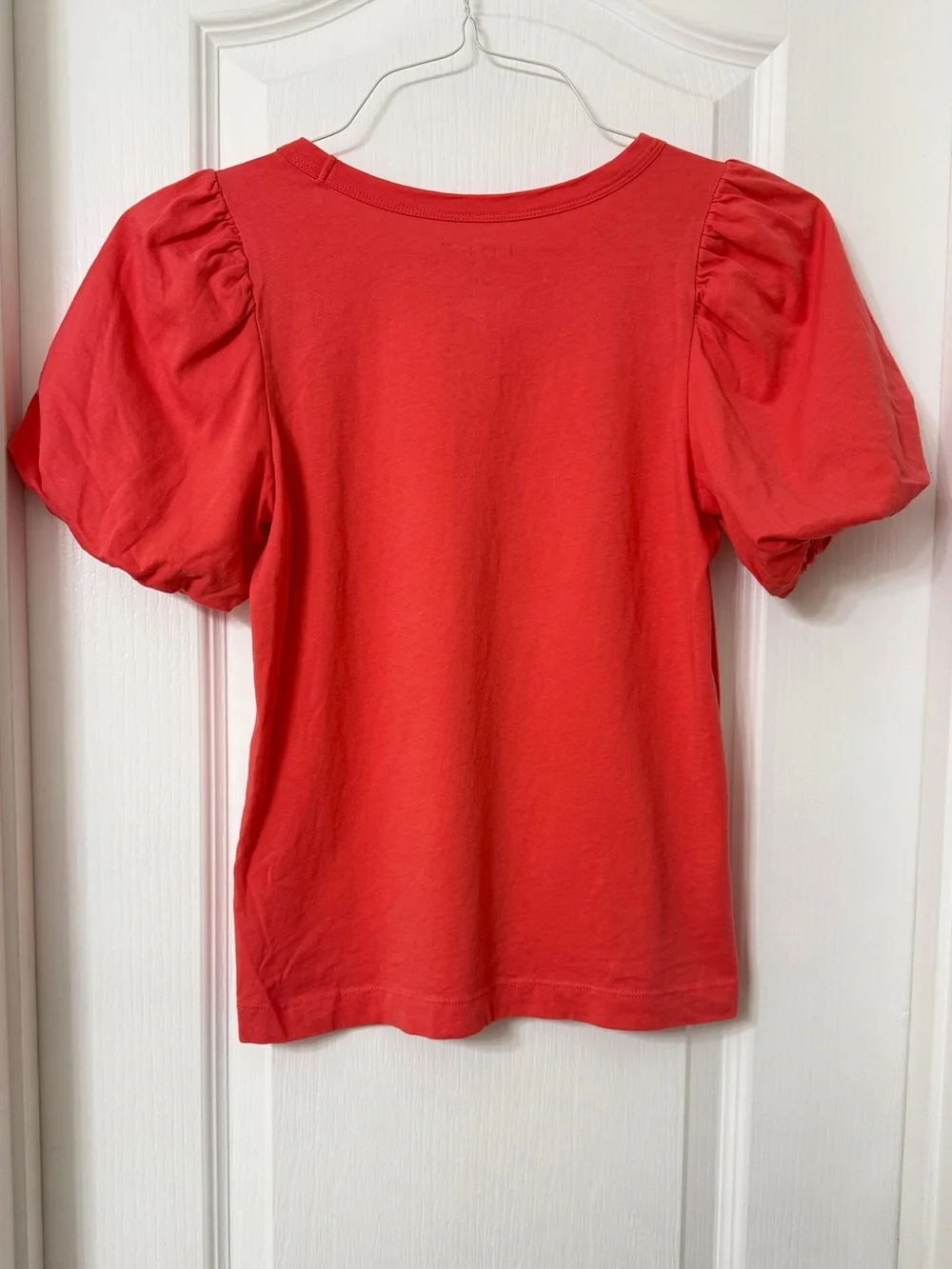 LOFT Coral Pink Puff Short Sleeve Tee 100% cotton size XSP